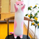 Мягкая Игрушка Кот Длинний 90см Подушка Обнимашка розовый
