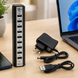 Мультифункциональный USB-хаб 10 в 1 / Разветвитель USB HUB 10 портов 220V