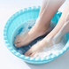 Кругла силіконова щітка - мочалка на присосках на стіну у ванну/душ Massage foot rad масажний протиковзкий килимок для ніг