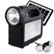 Багатофункціональний LED ліхтар Cclamp GD-101 із сонячною панеллю, 3 лампочки, повербанк