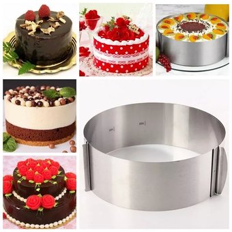 Раздвижное кольцо Cake Ring 16-30 см форма для выпечки
