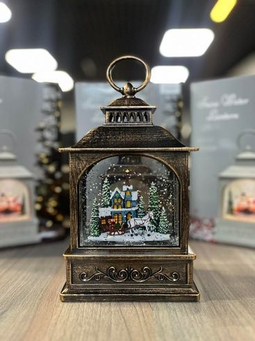 Музыкальный новогодний фонарь WDL 24072D Xmas Санта Клаус