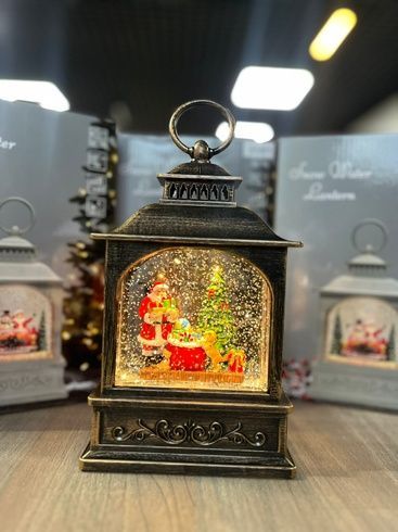 Музыкальный новогодний фонарь WDL 24072D Xmas Санта Клаус