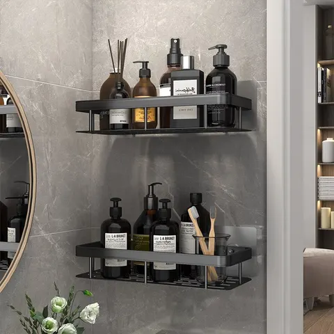 Полка в ванную (30х13х5,5см) STORAGE RACK AND197, настенная/органайзер для ванной комнаты на стену