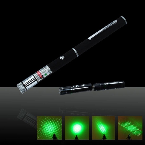 Лазерная указка с LED насадкой LASER GREEN 5IN1