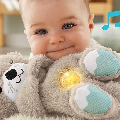 Мягкая игрушка Fisher-Price Сказочные сны выдренка FXC66 серая