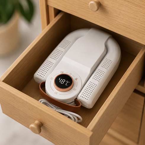 Електрична ультрафіолетова сушарка для взуття з таймером Shoe Dryer / Електросушарка для взуття 4 режимами сушіння Біла 220В
