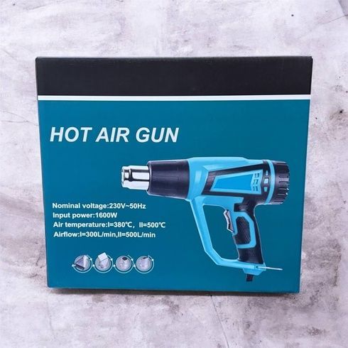 Фен промисловий Hot Air Gun 1600W 4 насадки X512