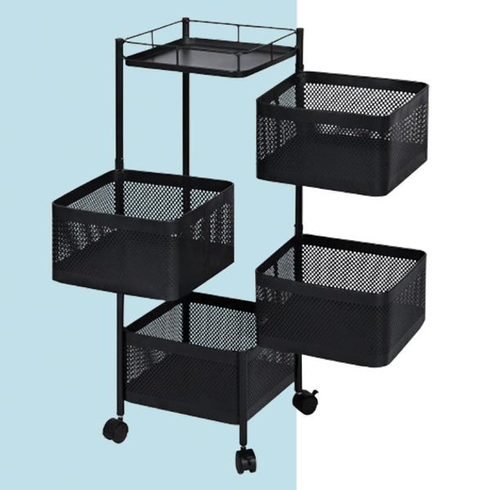 Органайзер кухонный с вращающимися полками Vegetable Rack для хранения овощей и фруктов