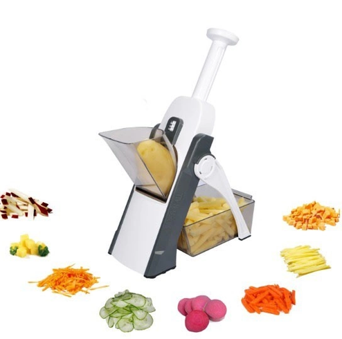 Терка для овощей Brava Spring Slicer Ресторанное качество нарезки овощей на вашей кухне, серый