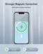 Магнітний павербанк 10000mAh MagSafe / Power Bank Type-C / Повербанк магнітний бездротовий 22,5W, Білий