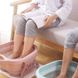 Складна ванна для ніг з масажером Сіра