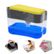 Диспенсер для моющего средства нажимной Soap Pump Sponge Caddy, Прозрачный
