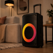Портативная акустика ZXX-7878 / Аккумуляторная колонка с Bluetooth, TWS, FM, USB, SD, RGB-подсветкой / Караоке колонка-чемодан с 2 микрофонами и пультом ДУ