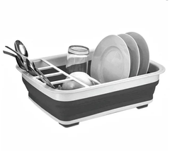 Сушка силиконовая для посуды Benson BN-090 | складная кухонная сушилка для посуды Бенсон, Бэнсон