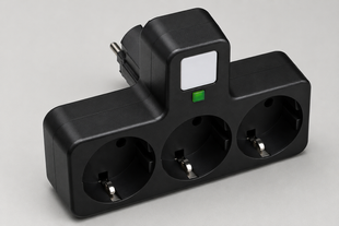 Мережевий фільтр з підсвічуванням 3 розетки, 2500Вт (2хUSB + Type-C) / Мережевий трійник / Адаптер в розетку