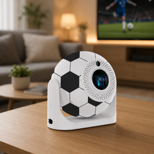 Умный проектор Salange P361 4K JY360 / Смарт проектор Wi-Fi, Bluetooth, Coolita OS в форме футбольного мяча