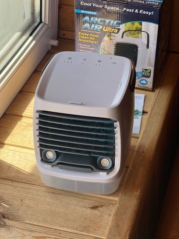 Портативный вентилятор USB с водяным охлаждением, распылитель, Arctic air cooler AND XL-1375, увлажнитель