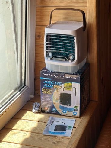 Портативный вентилятор USB с водяным охлаждением, распылитель, Arctic air cooler AND XL-1375, увлажнитель