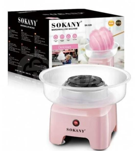 Апарат для виробництва цукрової вати Sokany 500W SK-520 зелений