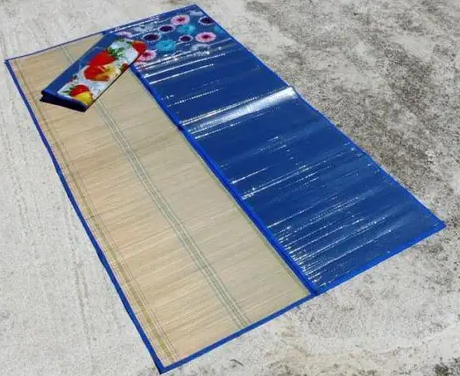 Підстилка пляжна з соломи 180 см x 120 пляжний килимок сумка, підстилка для пікніка