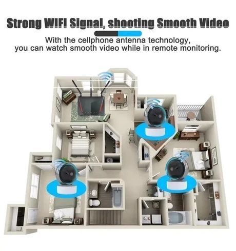 Интеллектуальная Wi-Fi камера видеонаблюдения TY305 / Поворотная камера Full HD 3mp