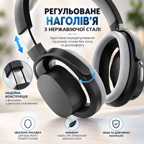 Навушники бездротові P7 Bluetooth 5.4 / Навушники  Hi-Fi 360 mAh Type-C