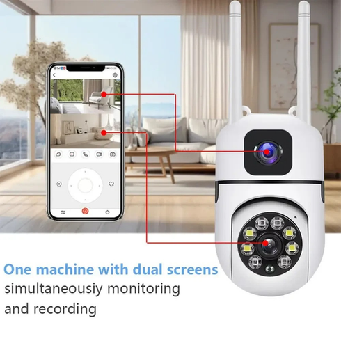 Вулична поворотна камера Dual Lens E10/V11 Wi-Fi з двома об'єктивами