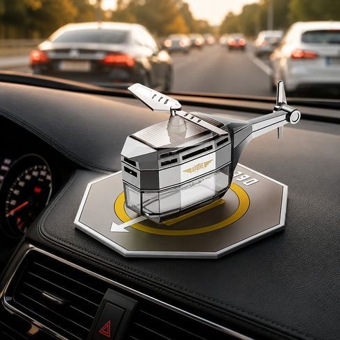 Автомобільний освіжувач повітря / ароматизатор на сонячній панелі / Автомобільний ароматизатор "Вертоліт" Vert-02