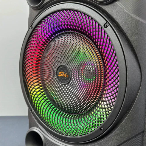 Беспроводная караоке колонка с микрофоном и RGB-подсветкой Sing-e ZQS8148