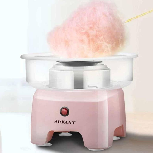 Апарат для виробництва цукрової вати Sokany 500W SK-520 зелений