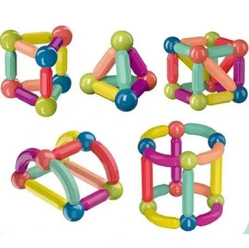 Магнитный конструктор 26 палочек, 10 шариков SKY Magnetic Sticks, цветной