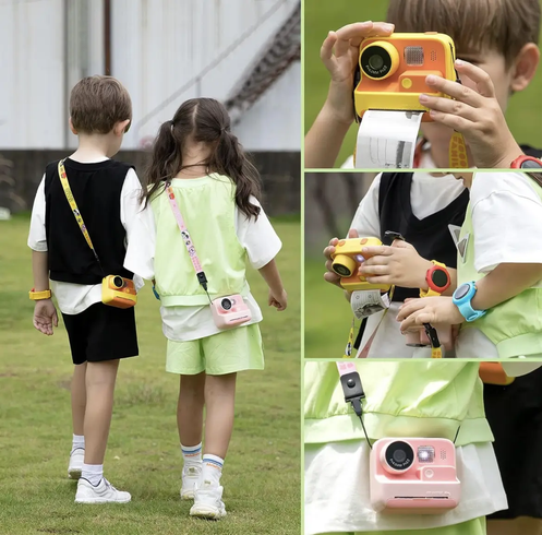 Фотокамера моментальной печати детская Instant Print Camera, 1080P Video for kids