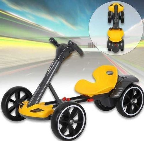 Машина детская электро HL-B6 с аккум.6V, 4.5A, 6км.ч, до 50кг, 3-8 лет +пульт ДК желтая