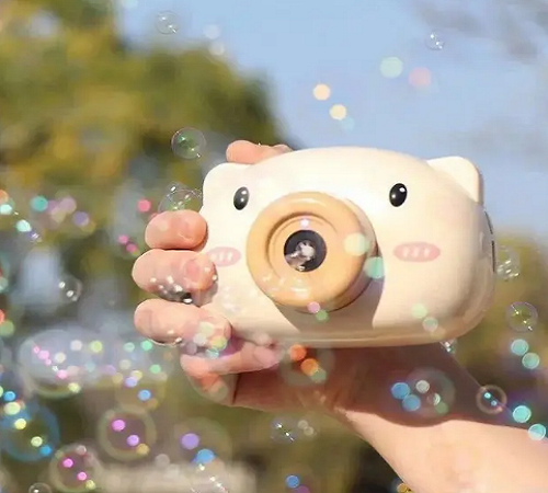 Детский фотоаппарат для мыльных пузырей BUBBLE CAMERA
