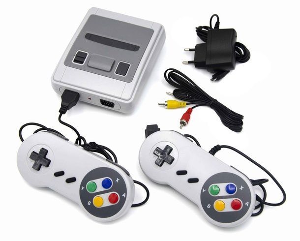 Ігрова приставка Dendy 620 ігор Денді 8 Bit mini SFC портативна приставка ретро, серый