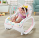 Дитяче крісло-гойдалка Fisher Price / Дитячий шезлонг з музичною підвіскою та регульованою спинкою