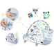 Дитячий килимок з м'якими бортами Зайчик, подушкою, кокон, що розвиває