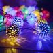 Гирлянда светодиодная Шарик металлический золотой, 20 LED, Мультицвет