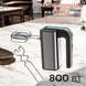 Миксер Domotec R6664 с функцией тестомеса и 5 скоростями, 800 Вт