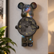 Настінні Годинники Фігурка Ведмідь Bearbrick Космічні 65 см