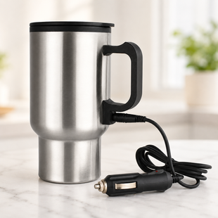 Автокружка с подогревом Heated Travel Mug 48 ТК-33 / Термос 12 В / Кружка с подогревом от прикуривателя