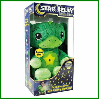 М'яка іграшка нічник-проектор зоряного неба Star Bellу Dream Lites Pupp, Зелений