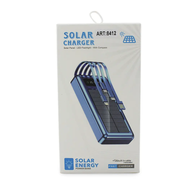 Мобільна зарядка POWER BANK 20000MAH Solar Z 102B, Блакитний