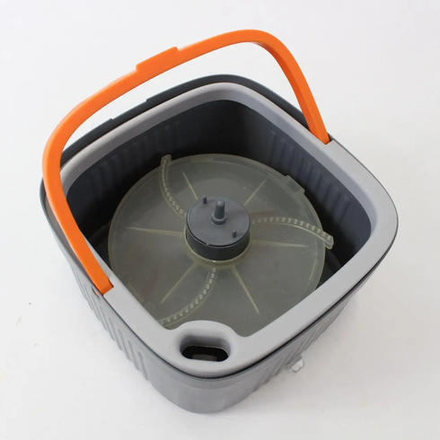 Комплект швабра с ведром для мытья полов Mop with bucket , с отжимом / Складная швабра