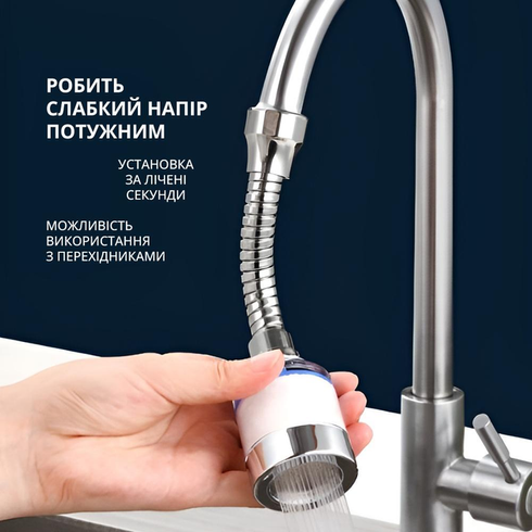 Аэратор насадка на кран-смеситель Faucet Splash Head поворотная для экономии воды с фильтром