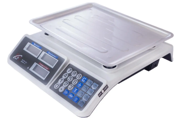 Весы торговые электронные D&t Smart DT-809 до 50 кг два дисплея продавец/покупатель, Белый