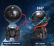 Проектор зоряного неба, лазерний нічник на пульту BLACK Astro Star Mini - Космонавт (Світильник LED нічник)