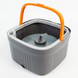 Комплект швабра с ведром для мытья полов Mop with bucket , с отжимом / Складная швабра