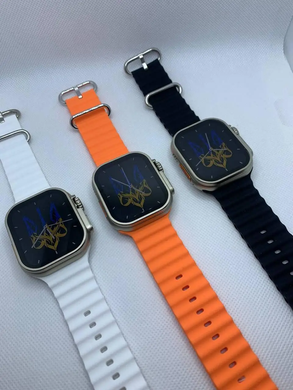 Смарт  часы Белые L8 Ultra Max 49 mm 1:1 Apple Watch! AMOLED.Премиум качество. Есть винты и фиксатор ремешка